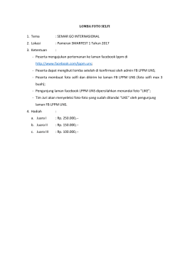 Ketentuan Lomba Selfi