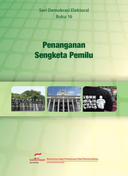 seri demokrasi elektoral no. 16 penanganan sengketa pemilu