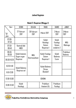 Respirasi - FK Unila - Universitas Lampung