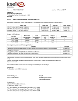 Jadwal pembayaran adalah sebagai berikut : dengan detil