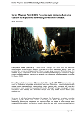 Berita 9592_Gelar Wayang Kulit LSBO Karanganyar bersama