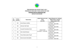 pengumuman hasil seleksi tahap 1 gelombang 2 program sekolah