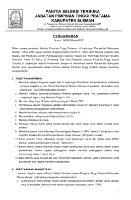 disini. - Pemerintah Kabupaten Sleman