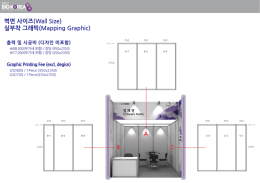 벽면 사이즈(Wall Size) 실부착 그래픽(Mapping Graphic)