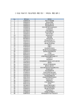 1등급 의료기기
