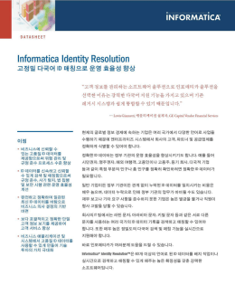 Informatica Identity Resolution