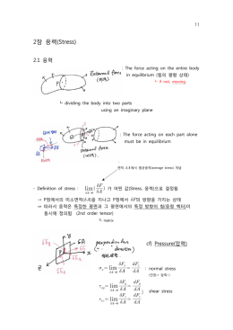 2장 응력(Stress)