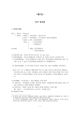 단어 형성법