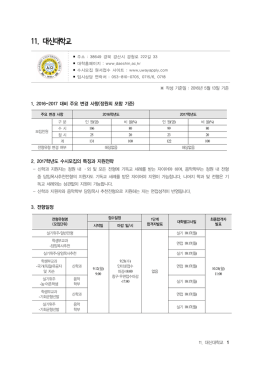 2010학년도 수시모집 관련 자료 협조