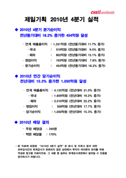 2010 4/4분기 기업설명회