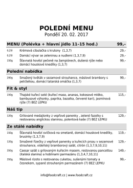 polední menu - Foodcraft