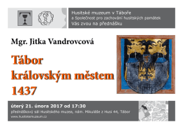 vandrovcova-tabor - Husitské muzeum v Táboře