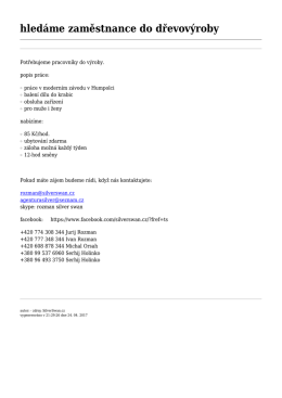 Export do PDF - Silver Swan sro