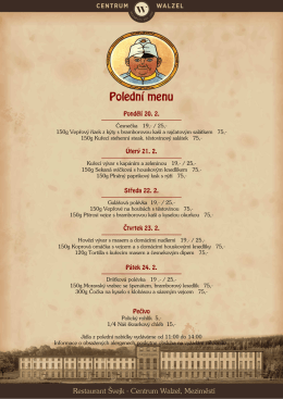 Polední menu