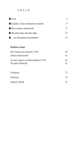 ( 83 ) &Uacute;vod 5 Zač&aacute;tky a konce nekonečn&eacute; melodie 9 Kdy je g&eacute;nius