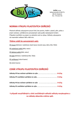 Výkup odřezků