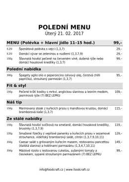 polední menu - Foodcraft