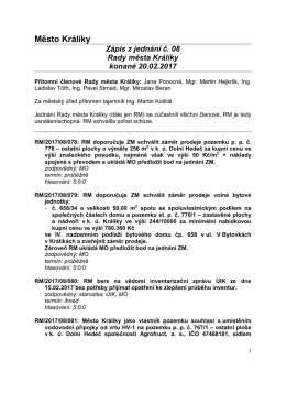 intern&iacute; sdělen&iacute; majetkov&eacute;ho odboru