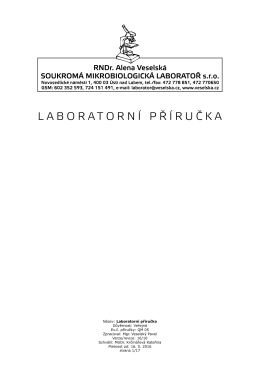 Laboratorní přírůčka ISO 15189