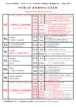 07.30 SVJ - Farnost M&iacute;stek