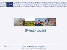 LIFE Integrated Projects_reportování