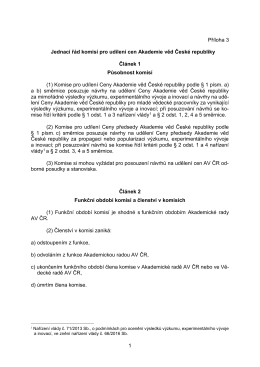 (1) Komise - Akademie věd ČR