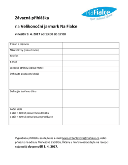 velikonoční jarmark2017-přihláška