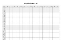 Rozpis ledů na DUBEN 2017
