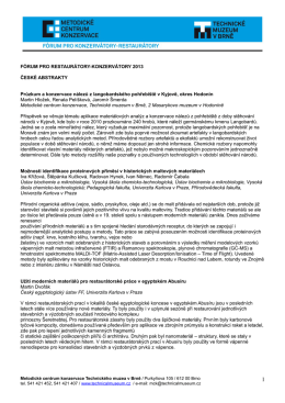 Abstrakty CZ - Technick&eacute; muzeum v Brně