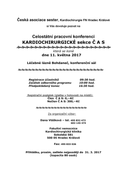 pozvánka - Česká asociace sester