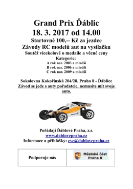 Grand Prix Ď&aacute;blic 18. 3. 2017 od 14.00