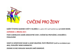 Cvičen&iacute; pro ženy