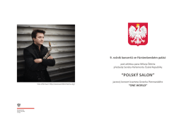 Program koncertu v če&scaron;tině