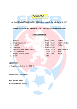 Zimn&iacute; semin&aacute;ř rozhodč&iacute;ch