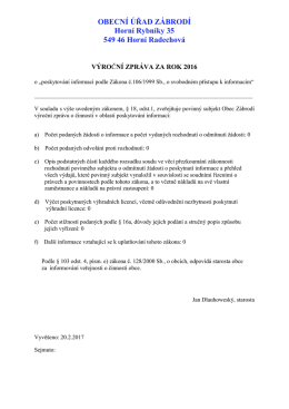 Výroční zpráva