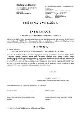 ve ejn&aacute; vyhl&aacute;&scaron;ka informace