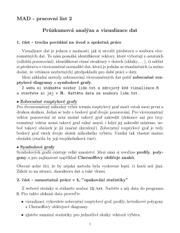 MAD - pracovn´ı list 2 Pr˚uzkumová analýza a vizualizace dat