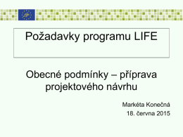 Obecn&eacute; podm&iacute;nky &ndash; př&iacute;prava projektu