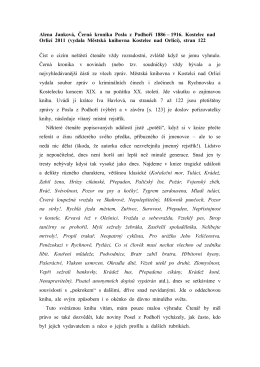 Alena Janková, Černá kronika Posla z Podhoří 1886 – 1916