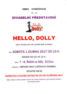 Studio dva - Hello Dolly