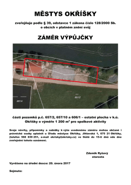 Záměr výpůjčky