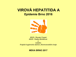 Epidemie žloutenky typu A na Brněnsku