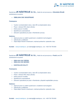 JK N&aacute;stroje s.r.o.