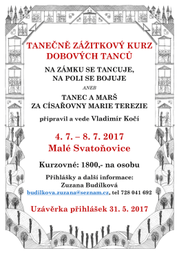 4. 7. – 8. 7. 2017 Malé Svatoňovice