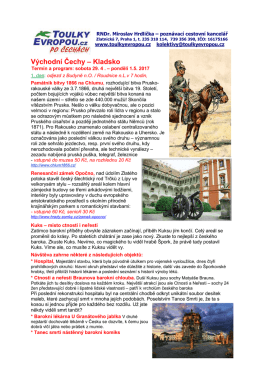 Východní ČECHY a KLADSKO