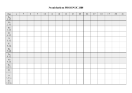 Rozpis ledů na PROSINEC 2018