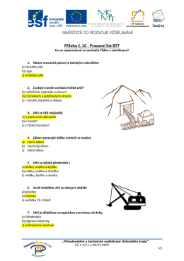 Příloha č. 1C - Pracovní list BT7