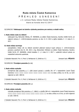 Usneseni RM 03/2017