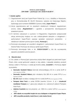 Regulamin aptecznej karty stałego klienta Super