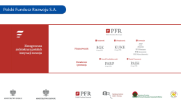Prezentacja prezesa PFR Pawła Borysa